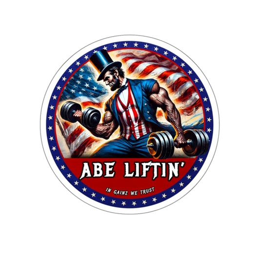 Abe Liftin' Sticker